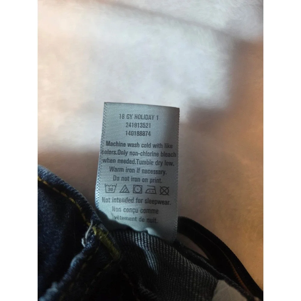 223 Gymboree Boys Straight Leg Jeans Size 8 Blue Stretch Denim Adjustable Waist